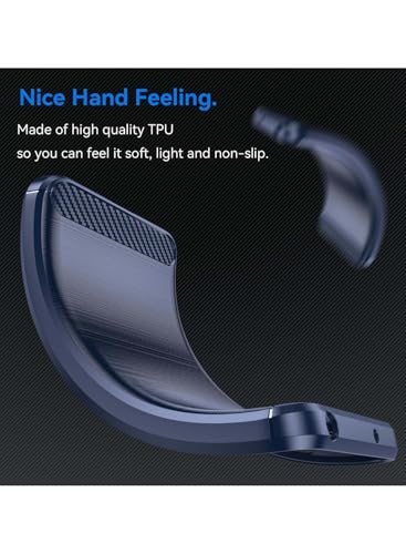 WTech OnePlus 13R 5G 2025 Silicone Brushed Texture Protective Case Cover (Navy Blue)