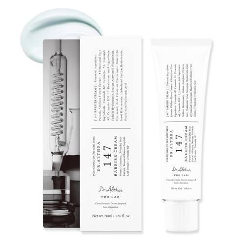 Dr.Althea 147 Barrier Cream | Daily Skin Barrier Repair Care | Deep Hydrating with Hyaluronic Acid & Ceramides | Korean Vegan Skincare for All Skin Types | 1.7 Fl Oz