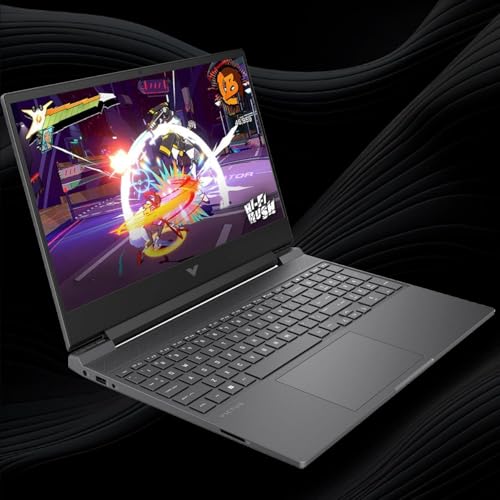 HP Victus 144Hz 15.6" FHD Gaming Laptop, AMD Ryzen 5 7535HS Processor, Radeon RX 6550M (Beats Nvidia GeForce RTX 3050), 8GB RAM 512GB SSD, Backlit Keyboard, Windows 11 Pro, Mica Silver