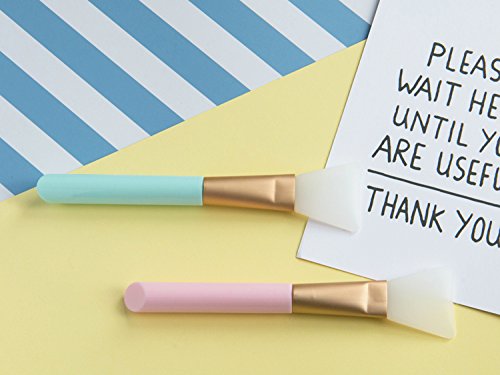 Opiqcey 2 PCS Silicone Face Mask Brush, Mask Beauty Tool Soft Silicone Facial Mud Mask Applicator Brush Hairless Body Lotion And Body Butter Applicator Tools