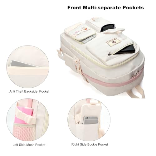 Hidds Laptop Backpacks 15.6 Inch School Bag College Backpack Travel Daypack Large Bookbags for Teens Girls Women Student