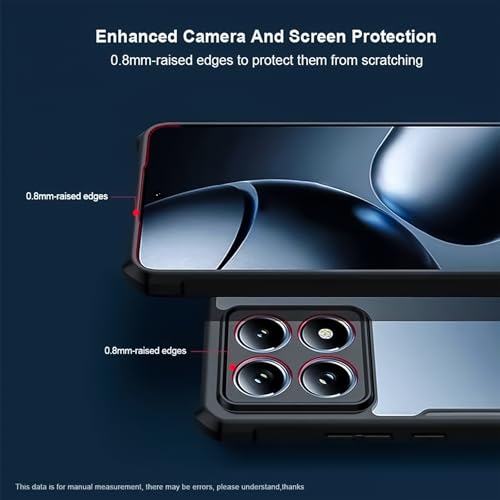 For Xiaomi 14T Case, Camera Lens Protection Back Cover, TPU Shockproof Bumper Mobile Phone Case Anti-Yellowing Slim Fit Protective Casing (Mi 14T)