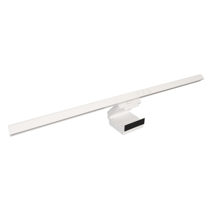 Dpofirs Computer Screen Monitor Lamp, PC Monitor Light Bar, e-Reading LED Lamp with Stepless Dimmable, Touch Control, Quick Reading Mode, 3 Color Temperature Adjustment, Timer 60min Off (White)