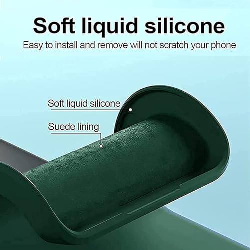 ZEGE Case for Samsung Galaxy A16 5G, Liquid Gel Rubber Bumper Case with Soft Microfiber Lining Cushion Slim Shockproof Protective with Camera Protection Cover for Samsung Galaxy A16 2024 (Green)