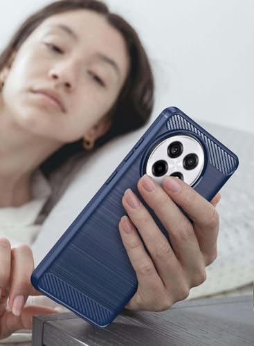 WTech OnePlus 13R 5G 2025 Silicone Brushed Texture Protective Case Cover (Navy Blue)