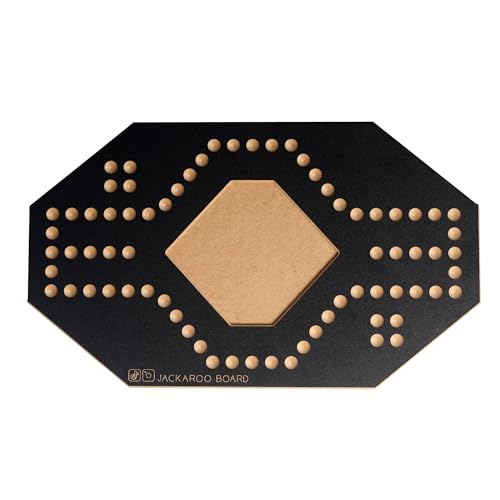 Jackaroo Board 2 Player, Black Texture, marbles, Jackaroo cards