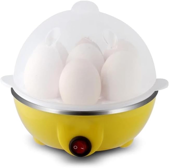 Electric Egg Cooker Boiler Maker – 7 Egg Capacity, Soft/Medium/Hard Boil | Noise-Free Technology, Auto Shut Off, Includes Egg Slicer – Fast, Easy, & Perfect for Breakfast