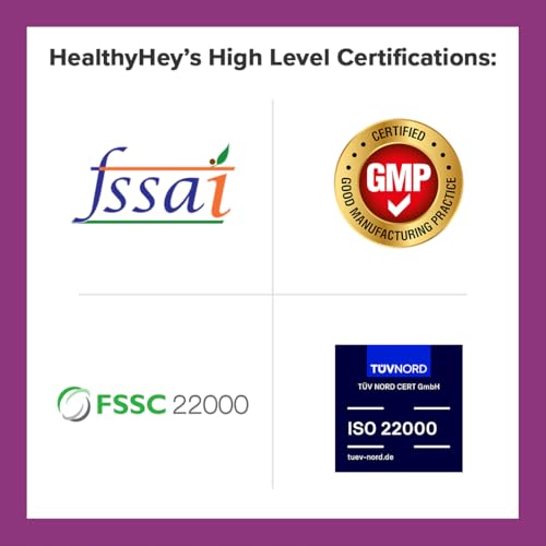 HealthyHey Iron Supplement for Women -100% Chelated - With Vitamin B12, Folic Acid & Vitamin C for High Absorption (60 Veg Capsules)