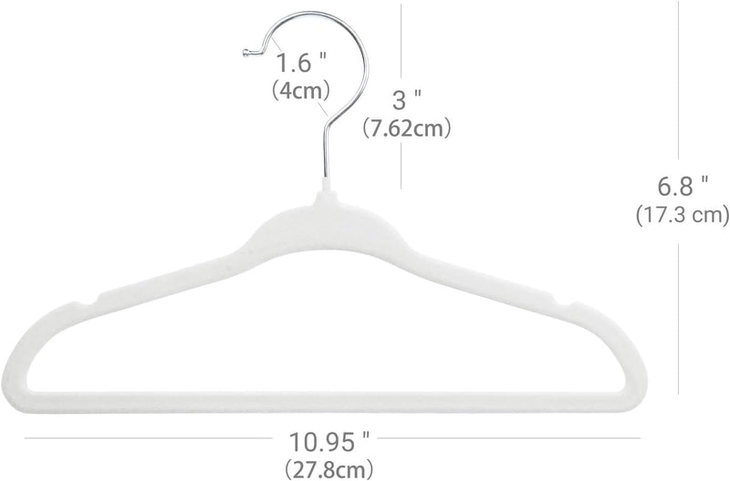 ManGotree 10 Pack (28cm) Pink Color Baby Velvet Hangers, Infant and Toddler Hangers, No-Slip Children Hangers, Ultra-Slim Space Saving Kids Hangers, Sturdy &urable Clothes Hangers.