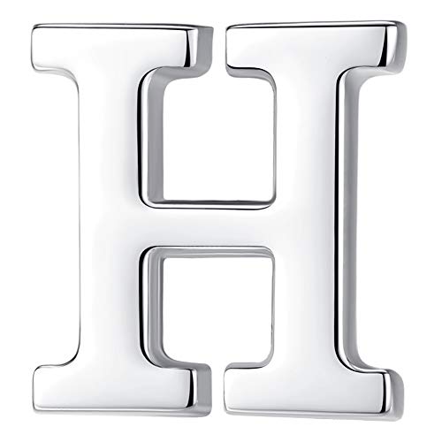 HONEY BEAR Brooch Clips Letters Initial Alphabet A to Z for Men/Women Costume, Stainless Steel, Business Wedding Gift