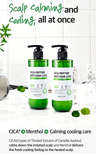 Some By Mi CICA Peptide Anti-Hairloss Shampoo | 285ml | For Strengthening & Protecting The Hair | Help To Relieve Hair Loss | Enriched With Peptide & Cica