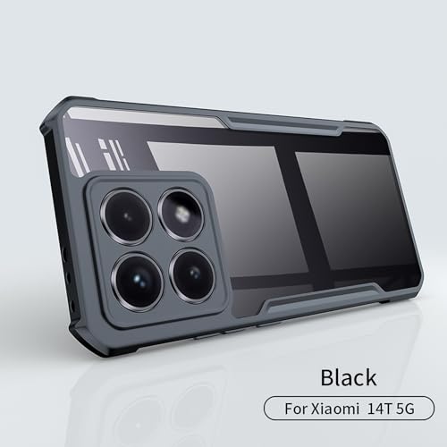 For Xiaomi 14T Case, Camera Lens Protection Back Cover, TPU Shockproof Bumper Mobile Phone Case Anti-Yellowing Slim Fit Protective Casing (Mi 14T)