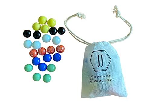 Jakaroo Joker Board Game, 4-6 Players, Wooden Game Board with Marbles, Family Strategy Game wooden board game 51 cm