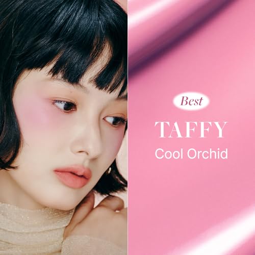 DEAR DAHLIA Petal Drop Liquid Blush TAFFY - Cream for Cheeks, Rare Beauty, Natural Long Lasting Face Makeup, Skin Tint, 4g