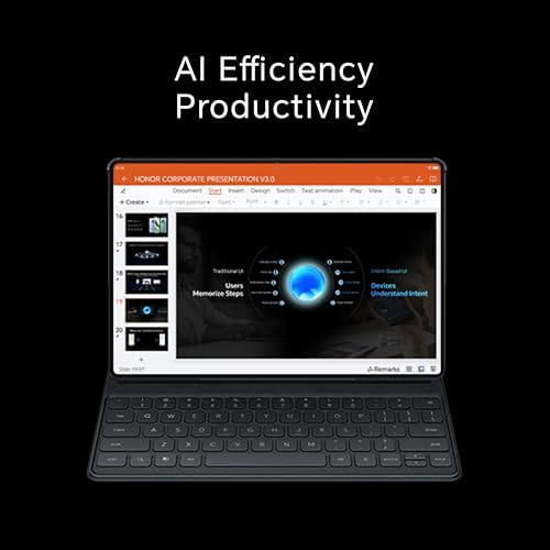 HONOR Magic Pad 2 12GB RAM 256GB ROM 12.3 Inch Tablet Wi-Fi Moonlight White Bundle with Smart Bluetooth Keyboard & Magic Pencil - Middle East Version