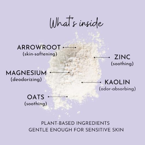 Herb & Root Fresh Jasmine Scented Body Dusting Powder for Women | Talc-Free, Anti-Itch, Chafing Relief, Deodorizing | Silky Smooth Skin All Day