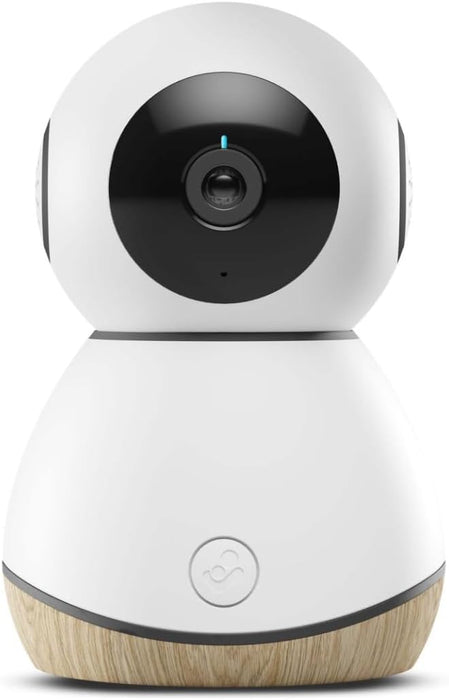 Maxi-Cosi See Baby Monitor, 24/7 Reassurance, Monitor with Camera (1080p HD) and Audio, Compatible with Alexa and Google Assistant, White Wood, 2 Year Warranty