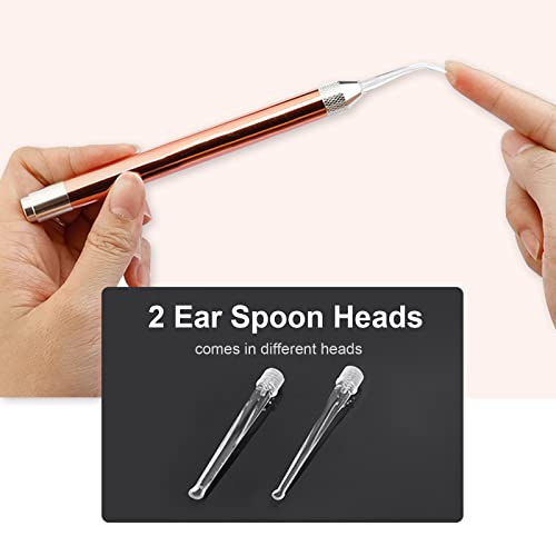 Irovami Earpick with LED Light Ear Wax Cleaner Baby Earwax Remover Ear Spoon Battery Powered Ear Cleaning Tool for Kids