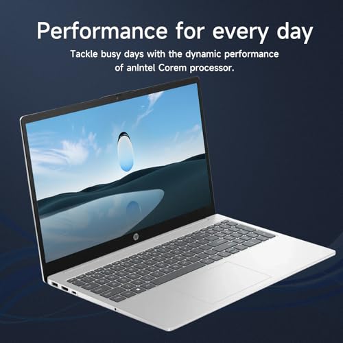 HP 15.6" HD Touchscreen Laptop, Intel Core i5-1235U, 16GB RAM, 1TB PCIe SSD, Webcam, HDMI, Numeric Keypad, Wi-Fi 6, Windows 11 Home, Silver, Bundle with Thunderobot ML101 Wireless Mouse