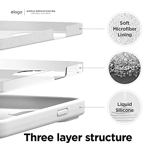 elago Silicone for iPhone 13 Pro MAX case cover - White