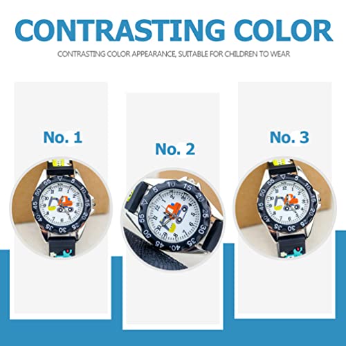 Hemobllo Kids Watch : Kids Analog Watch for Boys Girls Cartoon Wristwatch with Easy to Read Dial, Time Teaching Tool