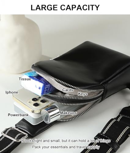 Hiflyer Crossbody Bags for Women Trendy, Crossbody Bag Sling Chest Bag, Sling Bag for Women Crossbody Purse