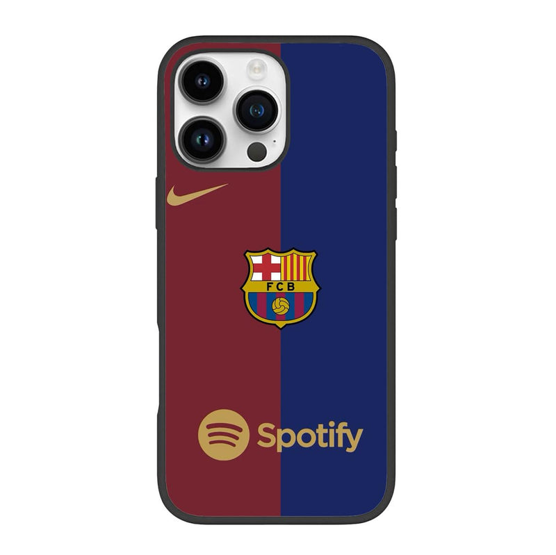 Silk Route Style 3 Barcelona Logo Design Mobile Back Cover for iPhone 15 Pro, Multicolor