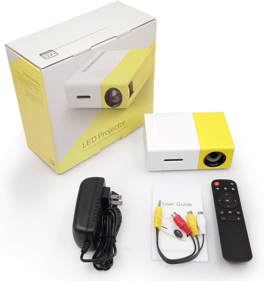 YG-300 Mini Portable High Resolution LED Projector (600 Lumens Video 1080P) – image 3