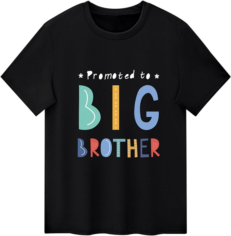 Kids Baby Boy Promoted to Big Brother T Shirts Tops Toddler Big Bro Announcement Tees Clothes Novelty Gift Summer Outfit
