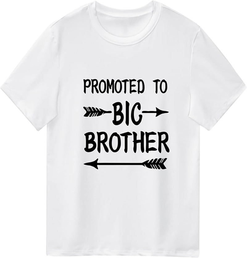 Kids Baby Boy Promoted to Big Brother T Shirts Tops Toddler Big Bro Announcement Tees Clothes Novelty Gift Summer Outfit