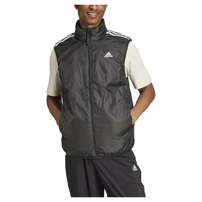 adidas Men's Essentials 3 Stripes Insulated Vest Thin Filled Jacket (pack of 1)