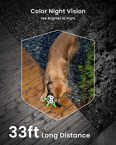 ieGeek Solar Security Cameras Wireless Outdoor with Solar Panel, 2K WiFi Wireless Camera for Home Security with Color Night Vision, Motion Detection, 2-Way Talk for Home Surveillance, Works with Alexa