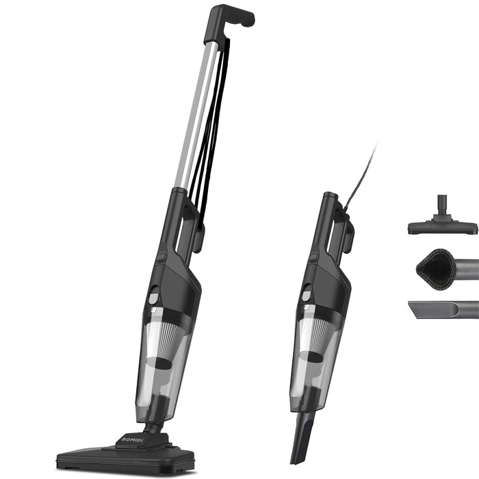 BOMIDI 17000Pa Ultra - Strong Handheld Vacuum Cleaner with 900mL Dust Cup, Quiet Suction, 5m Cable & Washable Filter - Ideal for Wood, Carpet, Tile Floors - Black