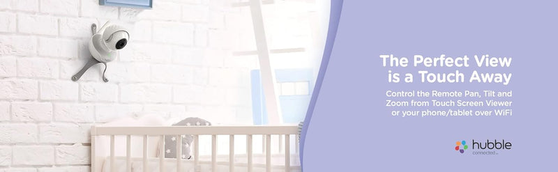 HUBBLE CONNECTED Nursery Pal Link Premium Twin - 5-Inch Baby Monitor with Multiple Features, 2 Smart Camera