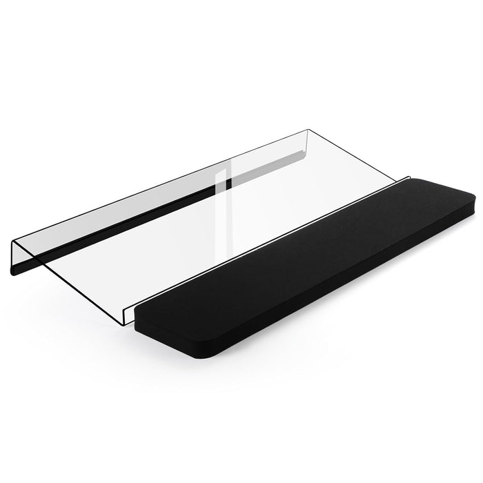 KASTWAVE Keyboard Stand and Wrist Pad, Computer Keyboard Stand with Keyboard Wrist Rest, Ergonomic Office Desk Accessories with Silicone Anti-Slip Case for Computer Home Office Game Gifts (Acrylic)