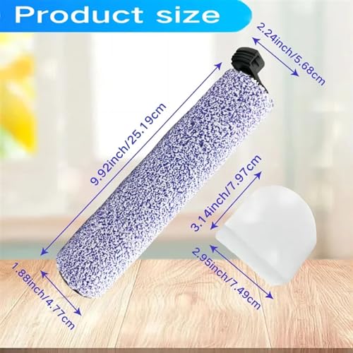 DEMULAX 2 Brush Rolls +4 Replacement Filter Foams, for Shark, for HydroVac/Cordless Pro 3in1 Vacuum Mop Anti, Replace Part #WDB1F2 Robot Vacuum Mop Pad(4 Pcak)