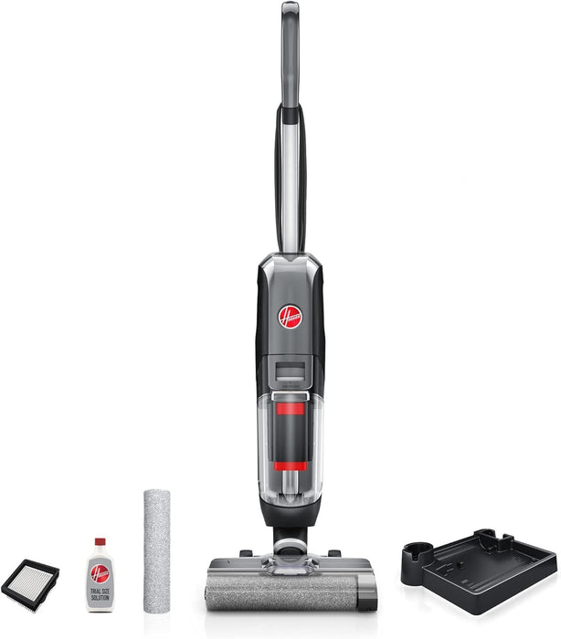 Hoover Streamline Wet & Dry Hard Floor Stick Vacuum Cleaner, Corded, Powerful Suction, Self-Cleaning, Multi-Surface for Hard Floors & Pet Hair, LCD Display, Boost Mode, CDHF-SLME,Warranty Include