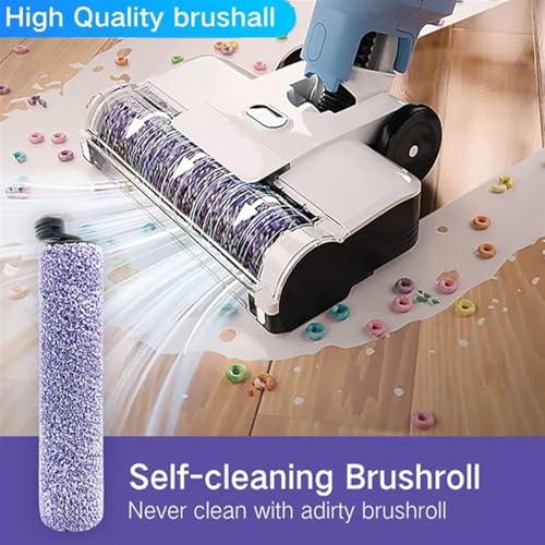 DEMULAX 2 Brush Rolls +4 Replacement Filter Foams, for Shark, for HydroVac/Cordless Pro 3in1 Vacuum Mop Anti, Replace Part #WDB1F2 Robot Vacuum Mop Pad(4 Pcak)