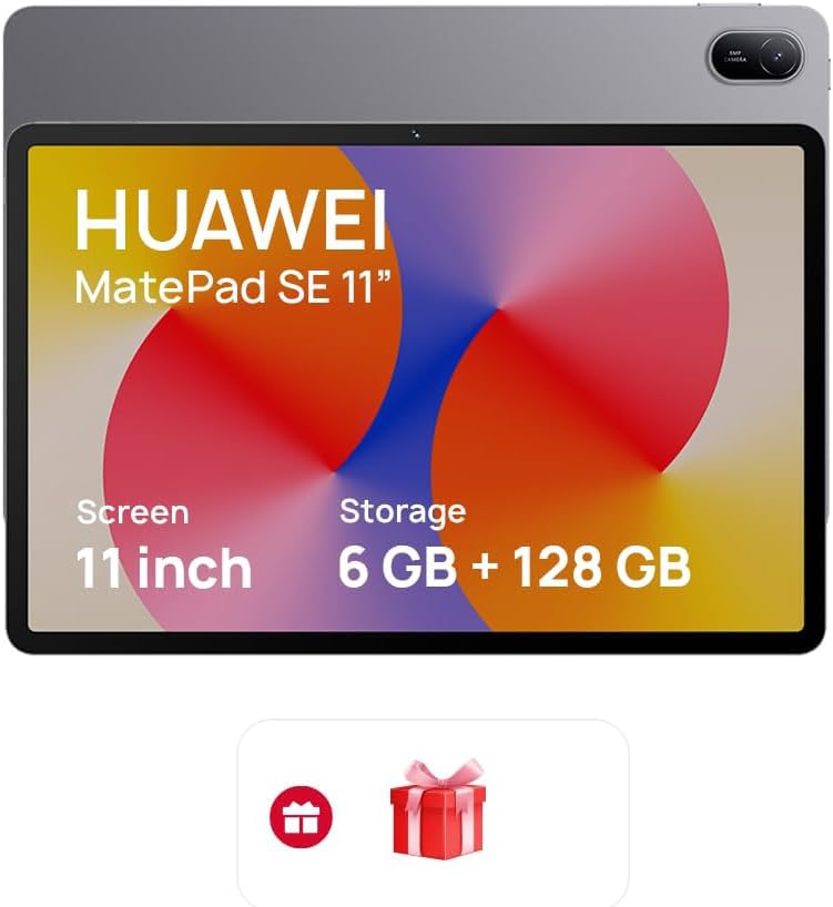 HUAWEI MatePad SE Tablet, 11-inch Eye Comfort Display, Large Capacity Battery, 6GB흯, Wifi, Nebula Gray