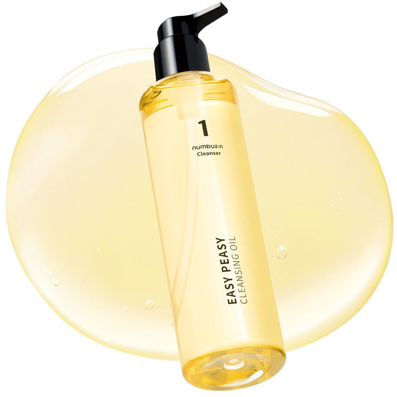 numbuzin No.1 Cleansing Oil | Easy Peasy Cleansing Oil | Makeup Removing Facial Cleanser, Corn Oil, Macadamia Seed Oil | Waterproof Makeup, Blackhead, Excess Oil | Hydrating, Non-Heavy | 200ml