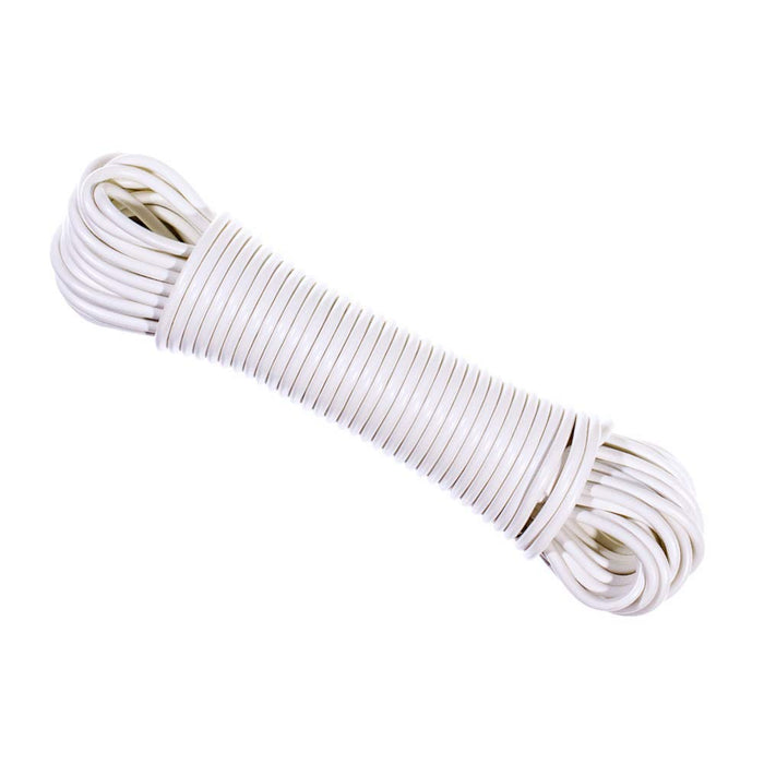 West Coast Paracord Plastic Clothesline ? Indoor and Outdoor Uses ? 5/32 inch or 7/32 Inch ? White, Fiber Reinforced, Durable (50 or 100 Feet Long)