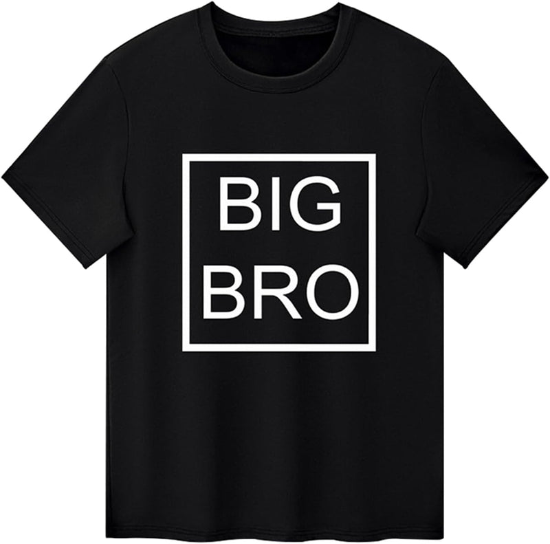 Kids Baby Boy Big Brother T Shirt Tops Toddler Lil Bro Pullover Tees Twins Sibling Matching Clothes Outfit