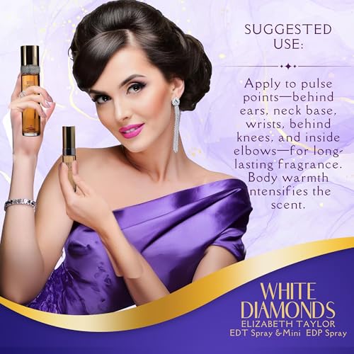 Elizabeth Taylor White Diamonds for Women, 4 Pc Set
