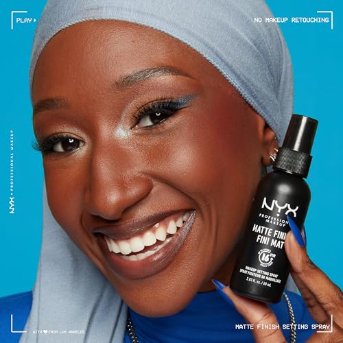 NYX PROFESSIONAL MAKEUP Makeup Setting Spray - Matte Finish, Lightweight, Long-Lasting, Extends Makeup Wear Up to 16 hours, Vegan and Cruelty Free Formula, 60ml