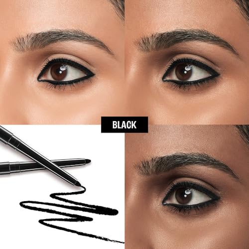 LAKMÉ Eyeconic Black Kajal, Matte Kohl Liner in a Twist Up Pencil - Waterproof, Smudge Proof & Long Lasting Eye Makeup, 0.35 g