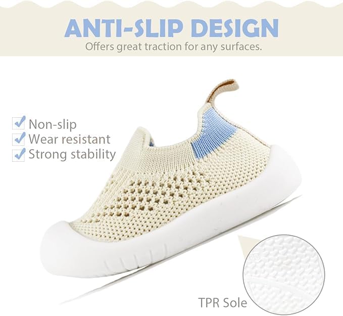 ZONEY Baby Shoes Toddler First Walking Shoes Infant Sneakers Breathable Knitted Mesh Boy & Girls Shoes