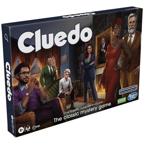 Hasbro Clue Board Game for Kids Ages 8 and Up, Reimagined Clue Game for 2-6 Players, Mystery Games, Detective Games, Family Games for Kids and Adults