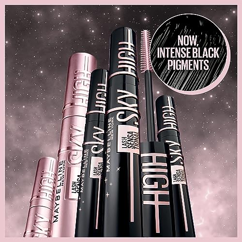 Maybelline New York Lash Sensational Sky High Washable Mascara Makeup, Volumizing, Lengthening, Defining, Curling, Multiplying, Buildable Formula, Cosmic Black