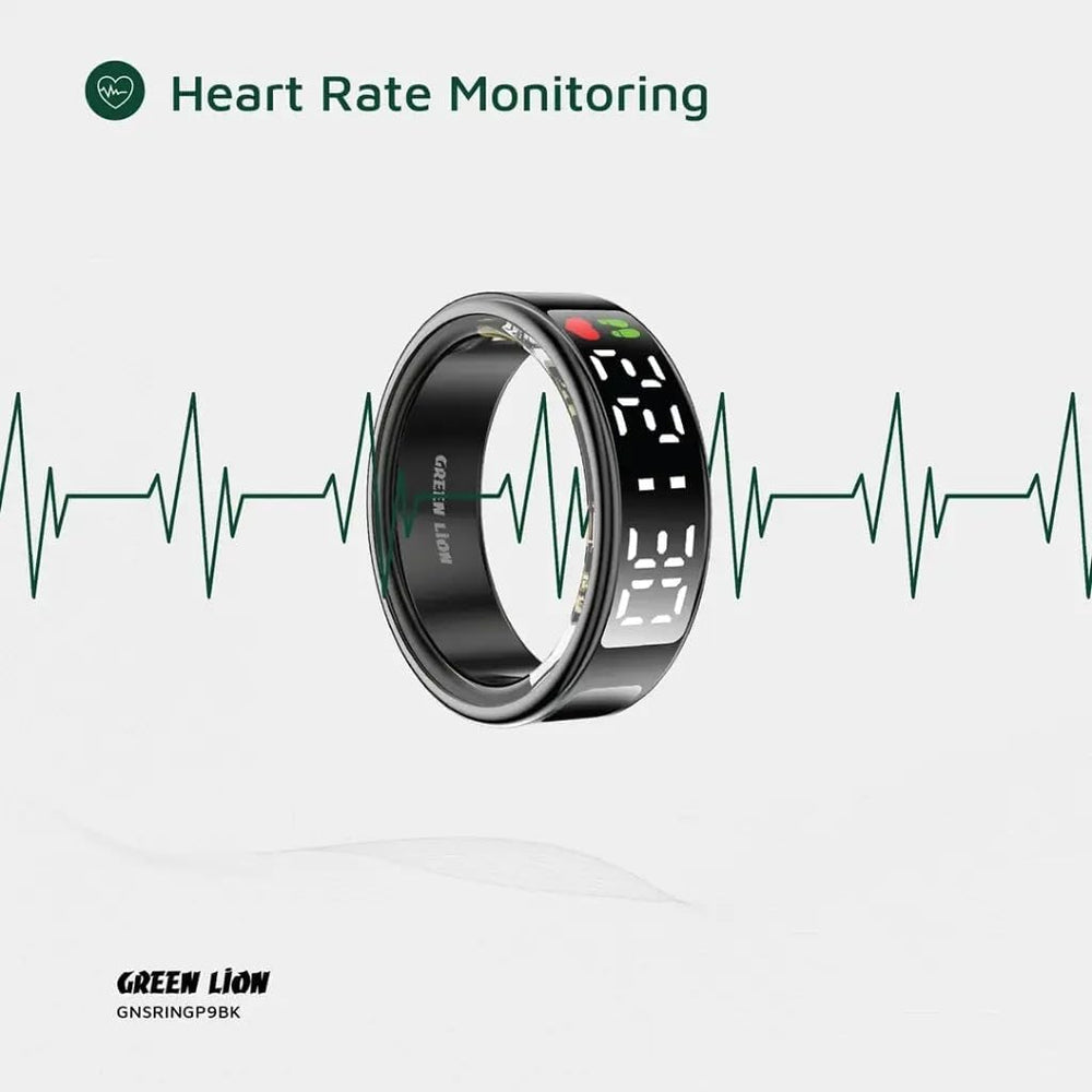 Next Store Smart Ring Pro: Health & Fitness Tracker with Digital Display, Heart Rate, Blood Oxygen (SpO2) & Sleep Monitor, Waterproof Smart Wearable for Men & Women Size 9