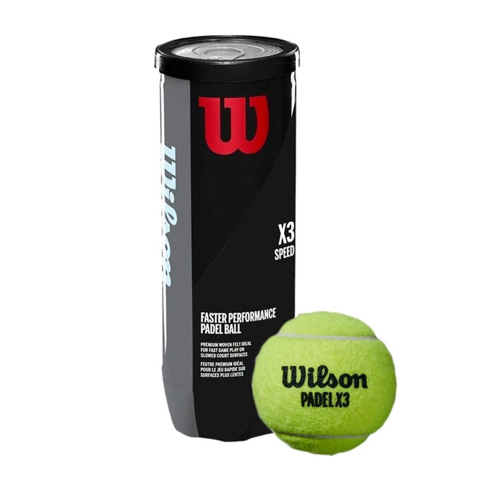 Wilson X3 Padel Balls, 3-pack